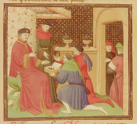 Fr 9141 fol. 235 Hertigen tar emot ädelstenar, från 